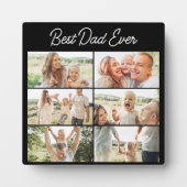 Beste Papa Ooit Vaderdag 6 Foto Collage Fotoplaat (Voorkant)