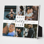 Beste papa ooit | Vaderdag 6 Foto-collage Fotoplaat (Zijkant)
