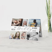 Beste papa ooit | Vaderdag 6-foto collage Kaart (Voorkant)