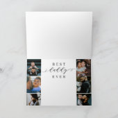 Beste papa ooit | Vaderdag 6 Foto-collage Kaart (Binnen)