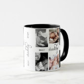 Beste papa ooit | Vaderdag 6 Foto-collage Mok (Voorkant rechts)