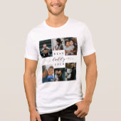 Beste papa ooit | Vaderdag 6 Foto-collage Tri-Blend Shirt (Voorkant)