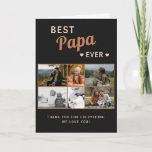 Beste Papa Ooit Vaderdag 6 Foto Kaart