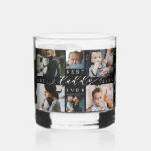 Beste papa ooit | Vaderdag 8 Foto-collage Whisky Glas (Links)