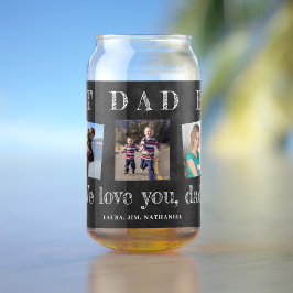 Beste papa ooit Vaderdag aangepaste foto collage Blikvorm Glas