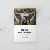 Beste. Papa. Ooit. Vaderdag Bedankkaart (Binnen)