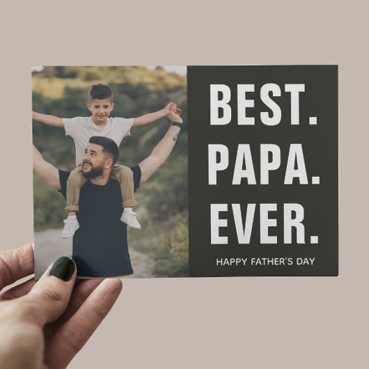 Beste. Papa. Ooit. Vaderdag Bedankkaart