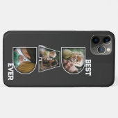 Beste Papa Ooit Vaderdag Cadeau 3 Foto Uitsnede Case-Mate iPhone Case (Achterkant (horizontaal))