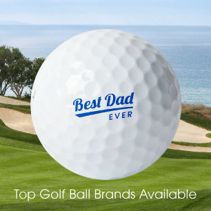 Beste Papa Ooit Vaderdag Cadeau Blauw Golfballen