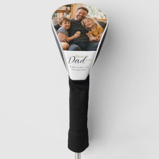 Beste papa ooit Vaderdag cadeau foto Golfheadcover (Voorkant)