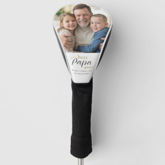 Beste papa ooit Vaderdag cadeau foto Golfheadcover