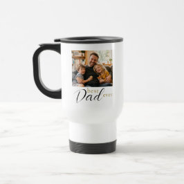 Beste papa ooit Vaderdag cadeau foto Reisbeker