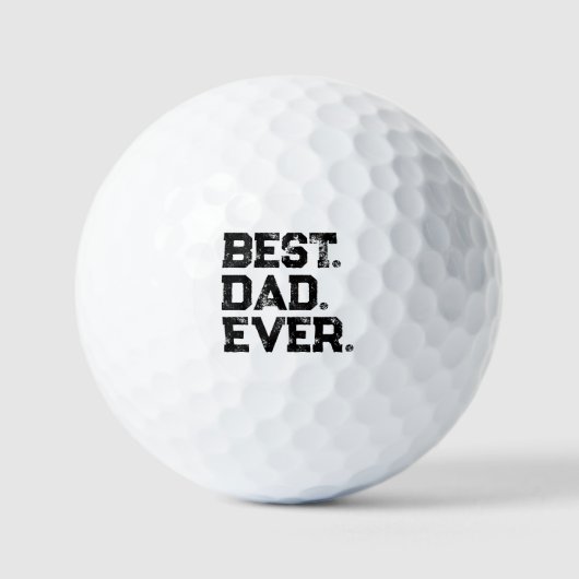Beste Papa Ooit Vaderdag Cadeau Golfballen (Voorkant)