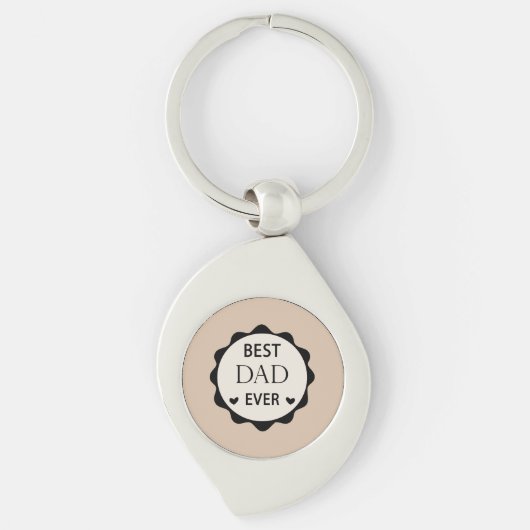 Beste papa ooit Vaderdag cadeau idee 2025 Sleutelhanger (Voorkant)