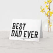 Beste papa ooit Vaderdag cadeau van dochter Kaart (Gele Bloem)