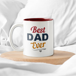 Beste papa ooit Vaderdag cadeau voor papa Tweekleurige Koffiemok