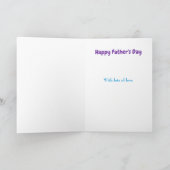 Beste Papa ooit Vaderdag Custom Kaart (Binnen)