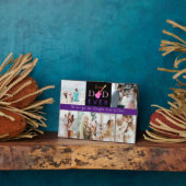 Beste papa ooit Vaderdag familie foto collage Fotoplaat (Zijkant)