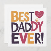 Beste Papa Ooit Vaderdag Feestdagenkaart (Voorkant / Achterkant)