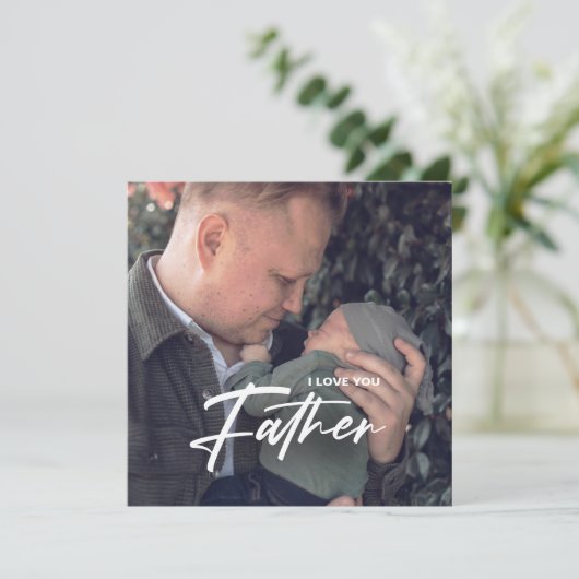 Beste papa ooit | Vaderdag Foto Gift Magnet (Staand voorkant)