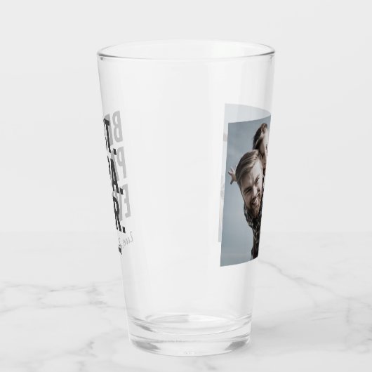 Beste. Papa. Ooit. Vaderdag Foto Glas (Links)