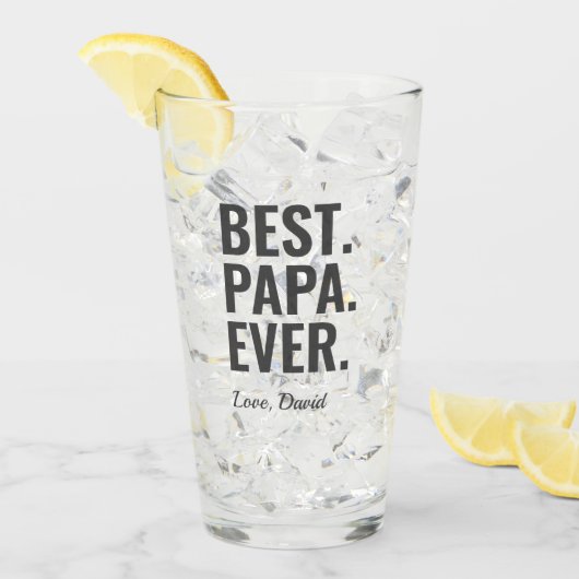 Beste. Papa. Ooit. Vaderdag Foto Glas (Voorkant ijs)