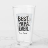 Beste. Papa. Ooit. Vaderdag Foto Glas (Voorkant)