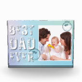 Beste papa ooit Vaderdag Foto Grunge Typografie (Voorkant)