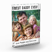 Beste papa ooit Vaderdag fotoblok (Links)