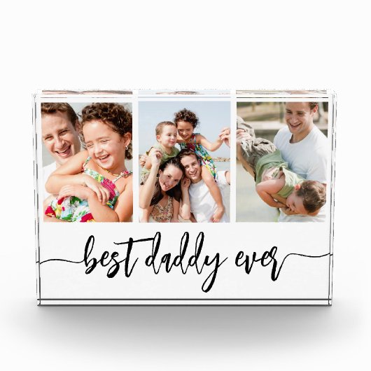 Beste papa ooit - Vaderdag fotocollage Fotoblokken (Voorkant)