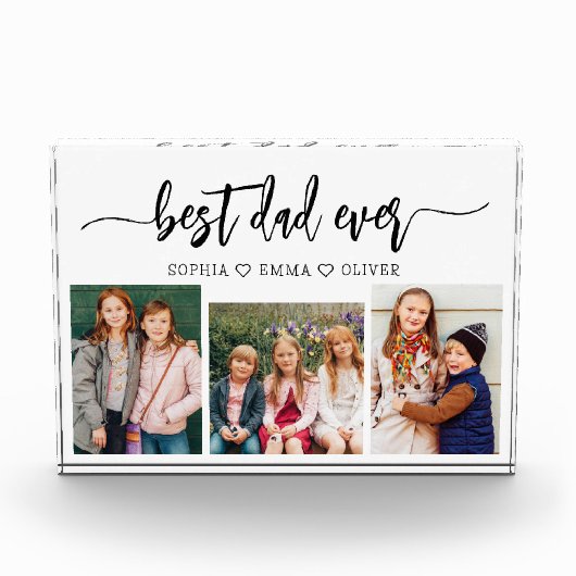 Beste papa ooit - Vaderdag fotocollage Fotoblokken (Voorkant)