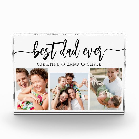 Beste papa ooit - Vaderdag fotocollage Fotoblokken (Voorkant)