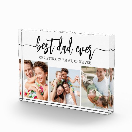 Beste papa ooit - Vaderdag fotocollage Fotoblokken (Rechts)