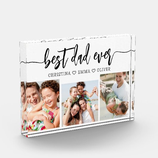 Beste papa ooit - Vaderdag fotocollage Fotoblokken (Links)