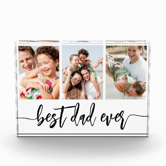 Beste papa ooit - Vaderdag fotocollage Fotoblokken (Voorkant)