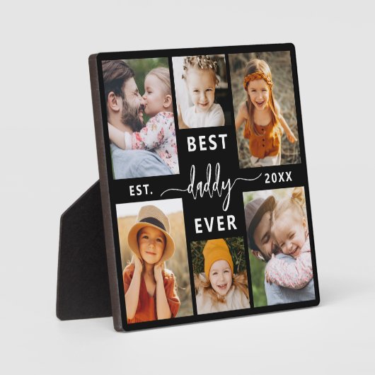 Beste papa ooit - Vaderdag fotocollage Fotoplaat (Voorkant)