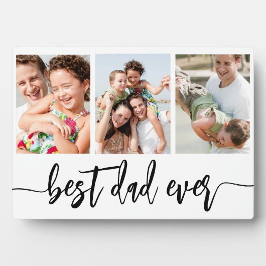 Beste papa ooit - Vaderdag fotocollage Fotoplaat (voorkant)