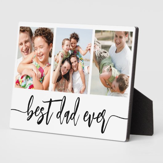 Beste papa ooit - Vaderdag fotocollage Fotoplaat (Zijkant)