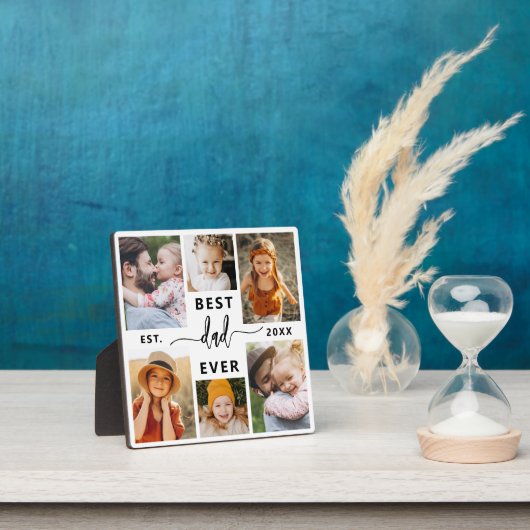 Beste papa ooit - Vaderdag fotocollage Fotoplaat (Insitu)