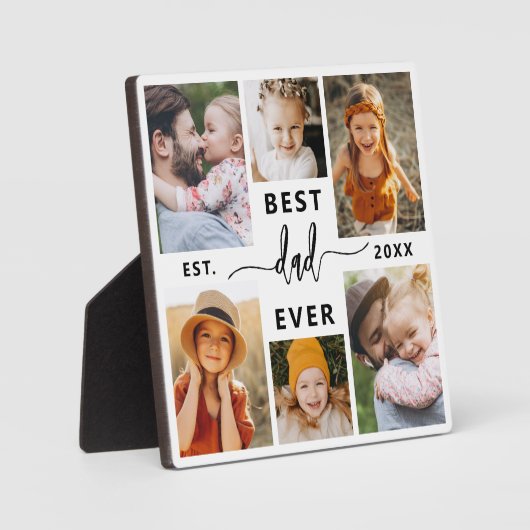 Beste papa ooit - Vaderdag fotocollage Fotoplaat (Voorkant)