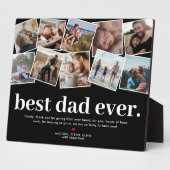 Beste Papa Ooit Vaderdag Fotocollage Fotoplaat (Zijkant)