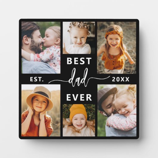 Beste papa ooit - Vaderdag fotocollage Fotoplaat (Voorkant)