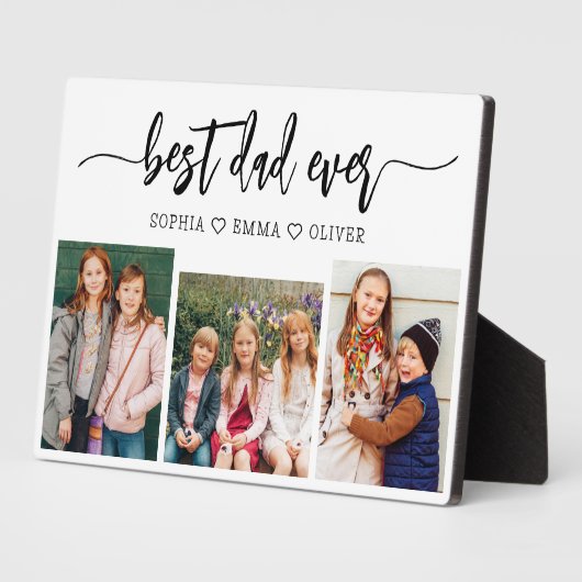 Beste papa ooit - Vaderdag fotocollage Fotoplaat (Zijkant)