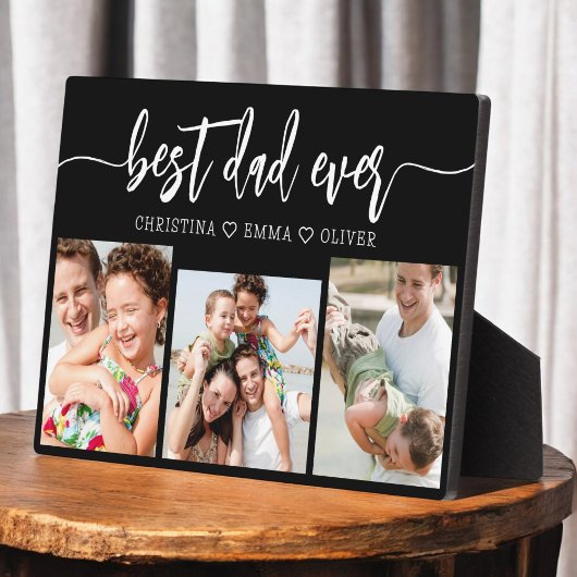 Beste papa ooit - Vaderdag fotocollage Fotoplaat