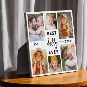 Beste papa ooit - Vaderdag fotocollage Fotoplaat