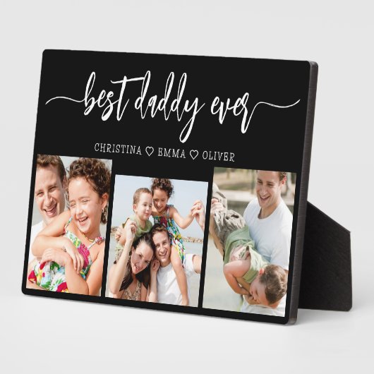 Beste papa ooit - Vaderdag fotocollage Fotoplaat (Zijkant)