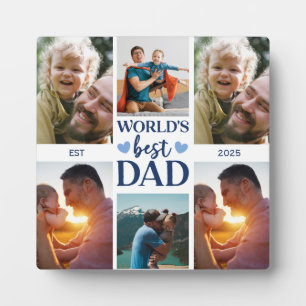 Beste Papa Ooit Vaderdag Fotocollage Fotoplaat