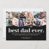 Beste papa ooit Vaderdag fotocollage Kaart (Voorkant)