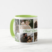 Beste papa ooit Vaderdag fotocollage koffie Mok (Voorkant links)