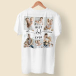Beste papa ooit - Vaderdag fotocollage T-shirt<br><div class="desc">Show je vader hoeveel hij voor je betekent met het "Best Dad Ever" Vaderdag Photo Collage T-Shirt. Dit unieke en oprechte geschenk heeft een aangepaste fotocollage, waarmee u uw favoriete herinneringen en momenten die u met uw vader deelt, kunt markeren. Gecentreerd rond de gewaagde verklaring "Beste papa ooit", combineert dit...</div>